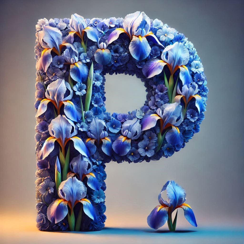 Iris 2 — letter P (variant 2)