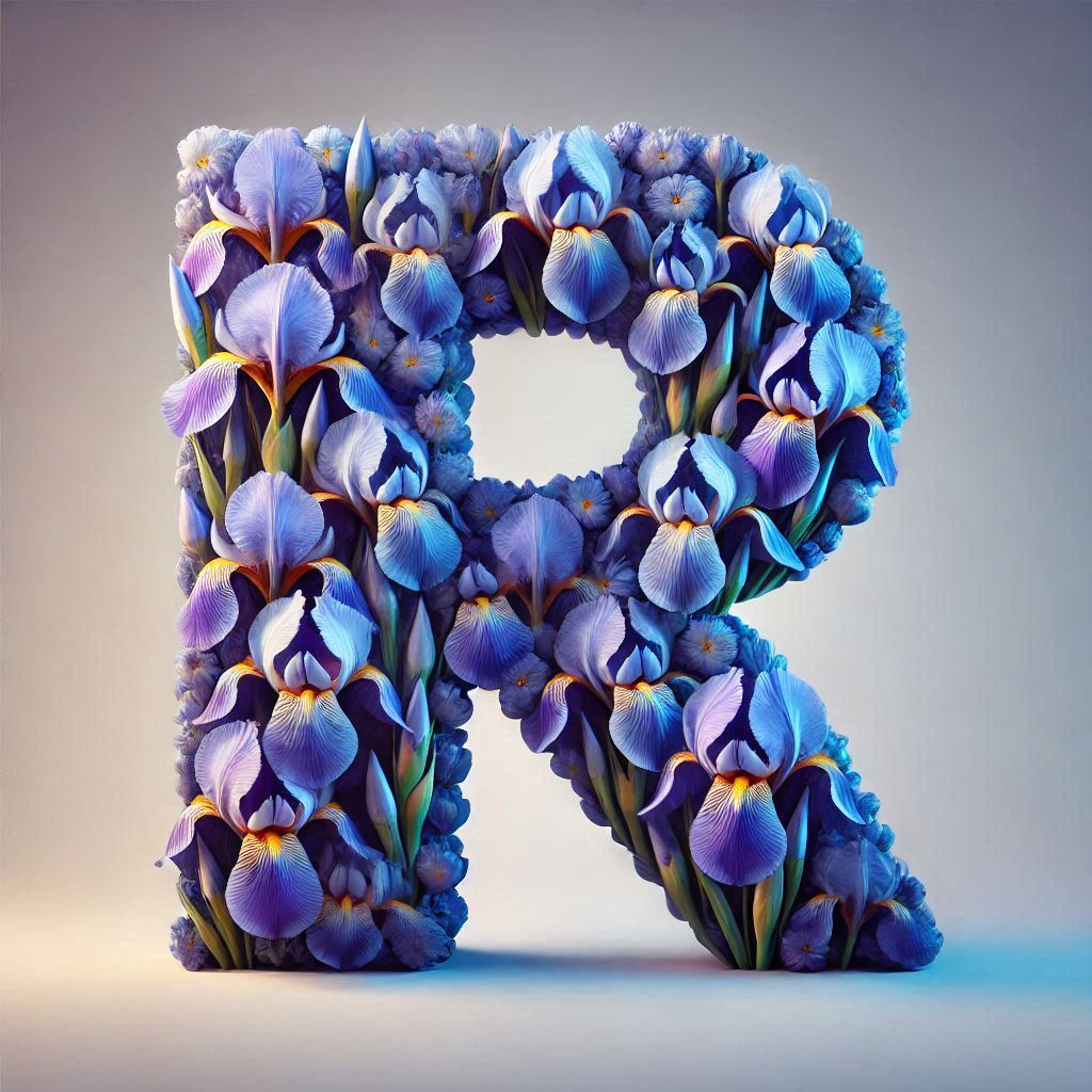 Iris 2 — letter R (variant 2)