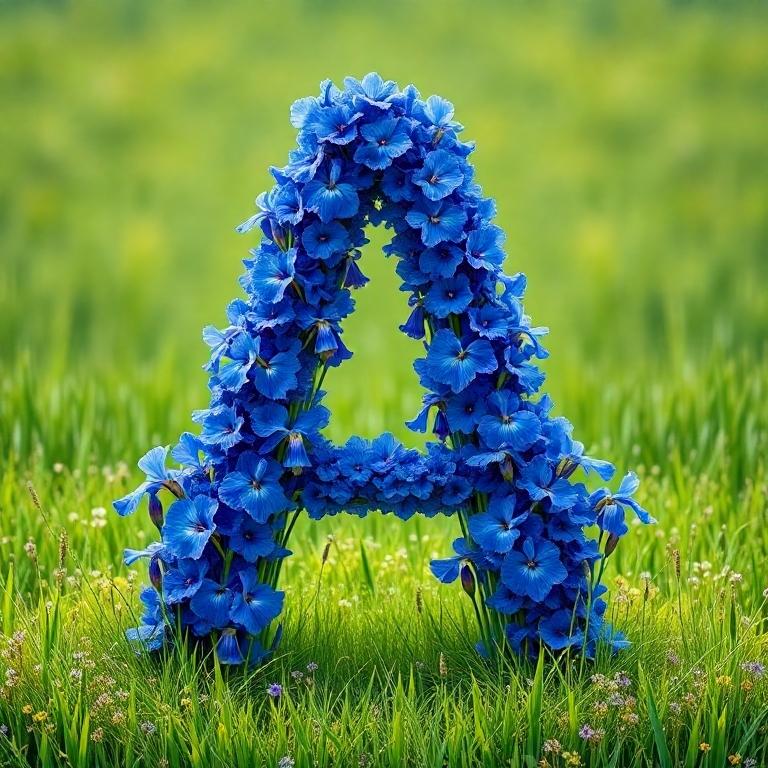 Iris — letter A