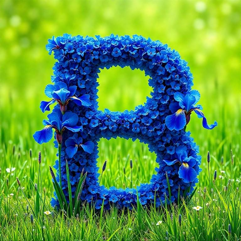 Iris — letter B