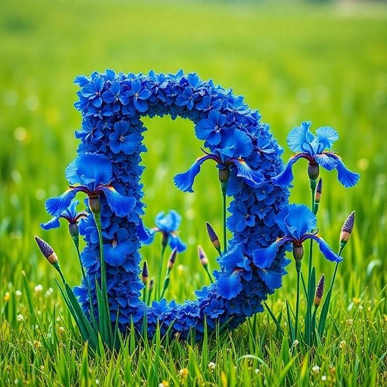 Iris — letter D