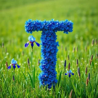 Iris — letter T