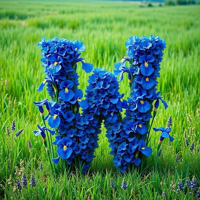 Iris — letter W