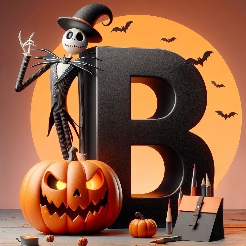 Jack Skellington — letter B (variant 2)