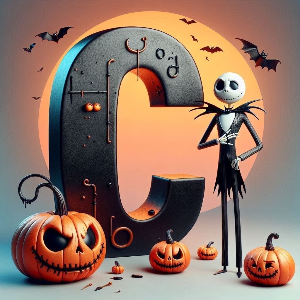 Jack Skellington — letter C (variant 2)