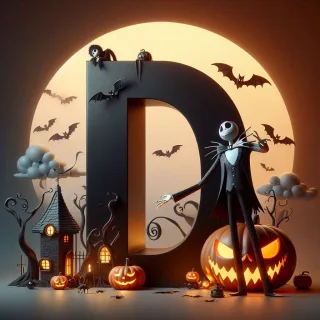 Jack Skellington — letter D