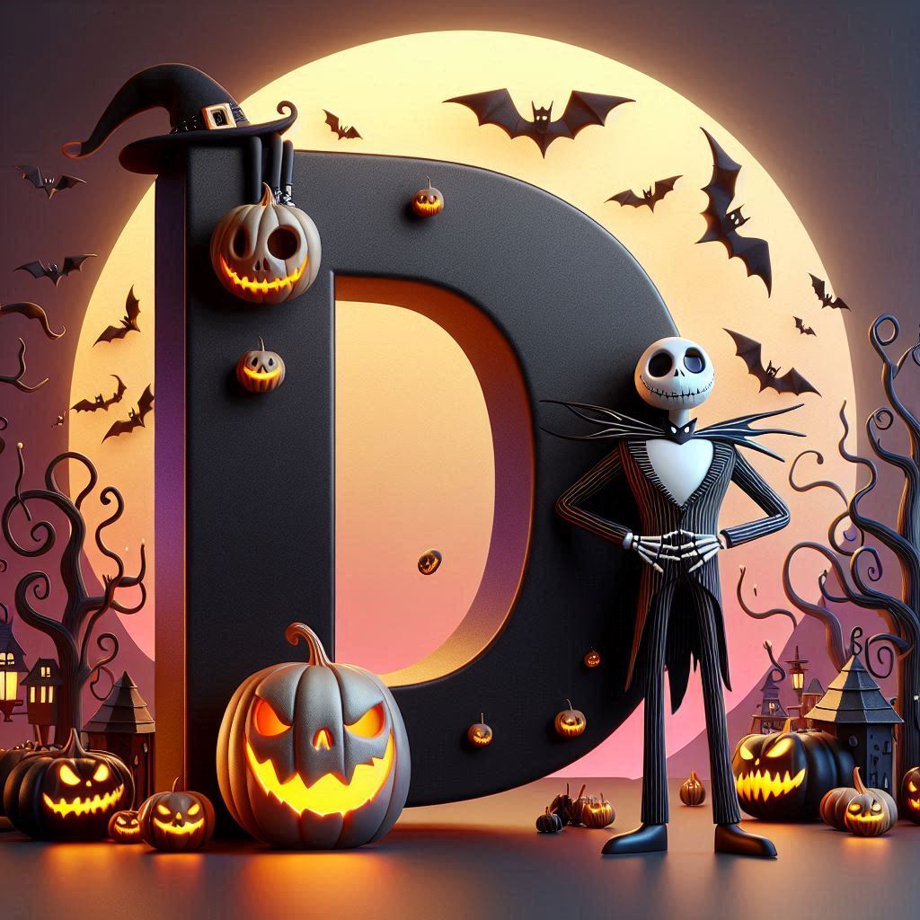 Jack Skellington — letter D (variant 2)