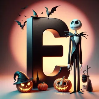 Jack Skellington — letter E