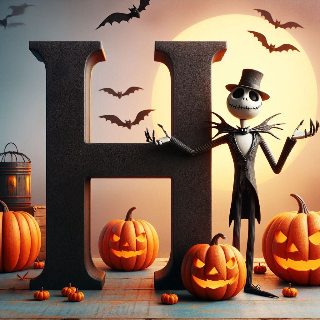 Jack Skellington — letter H (variant 2)