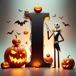 Jack Skellington — letter I (variant 2)