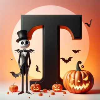 Jack Skellington — letter T