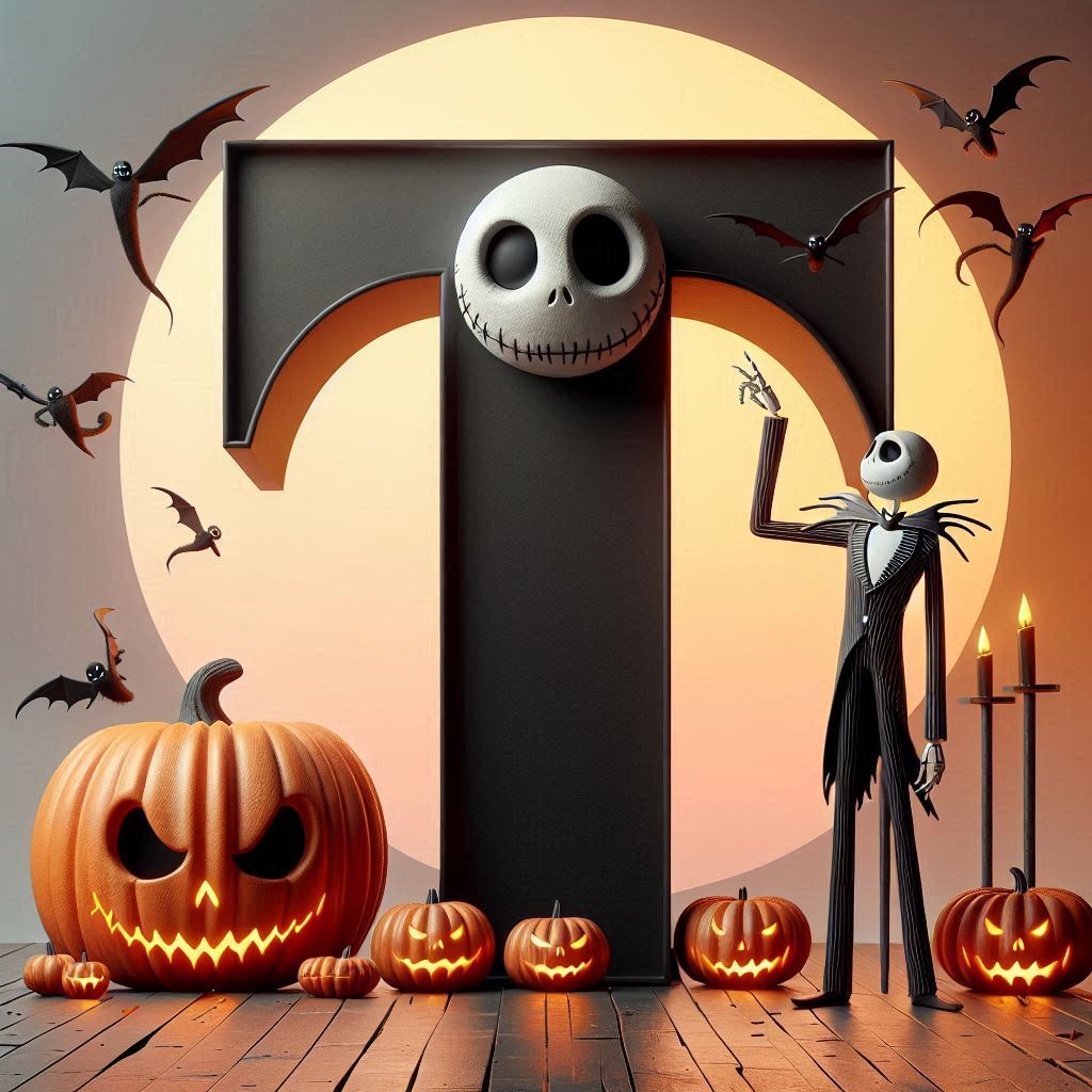 Jack Skellington — letter T (variant 2)