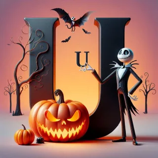Jack Skellington — letter U