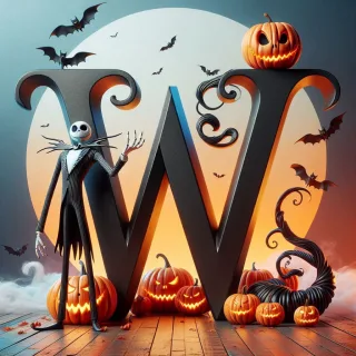 Jack Skellington — letter W