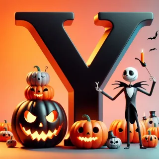 Jack Skellington — letter Y (variant 2)