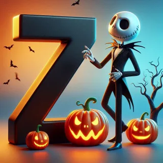 Jack Skellington — letter Z (variant 2)