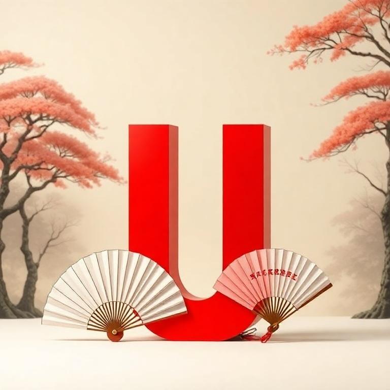 Japanese fan — letter U