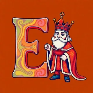 King — letter E