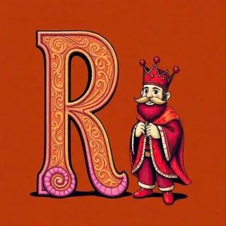 King — letter R