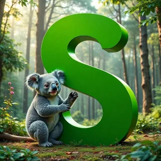 Koala bear — letter S