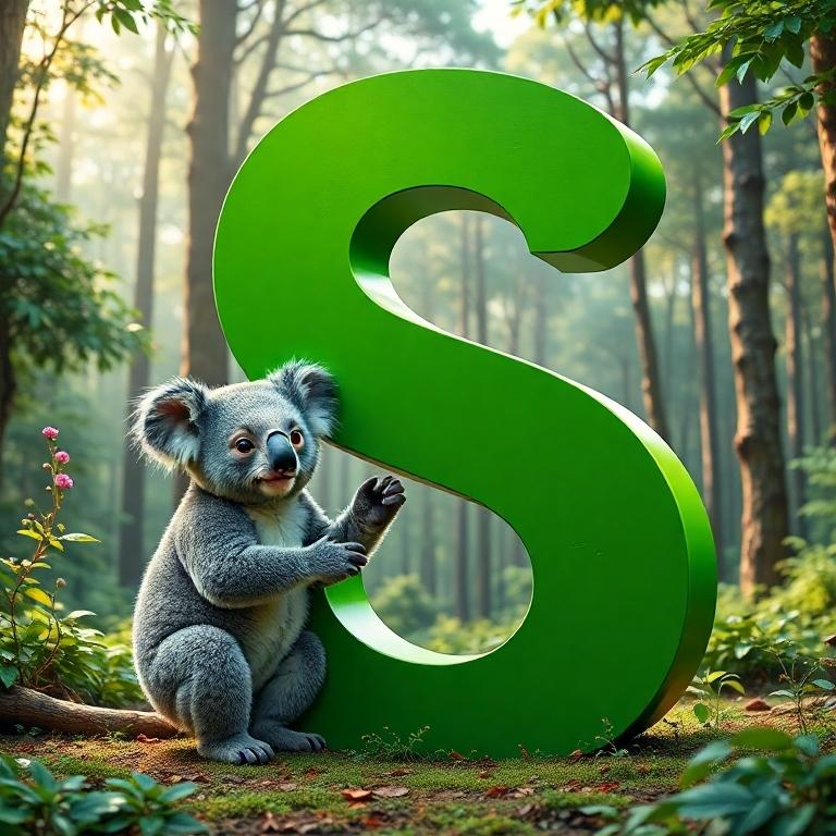 Koala bear — letter S