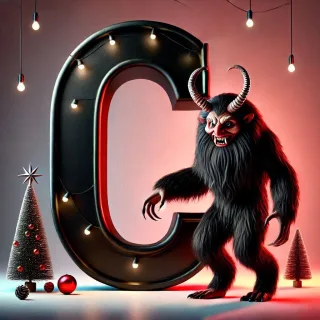 Krampus — letter C (variant 2)