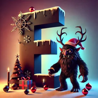 Krampus — letter E
