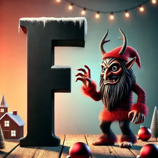 Krampus — letter F