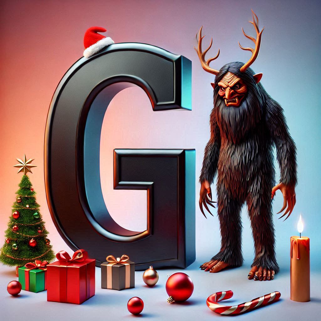 Krampus — letter G (variant 2)