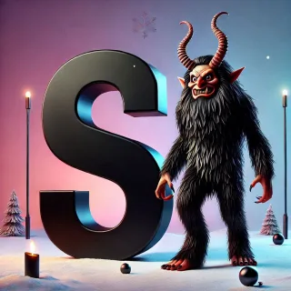 Krampus — letter S (variant 2)