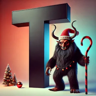 Krampus — letter T (variant 2)