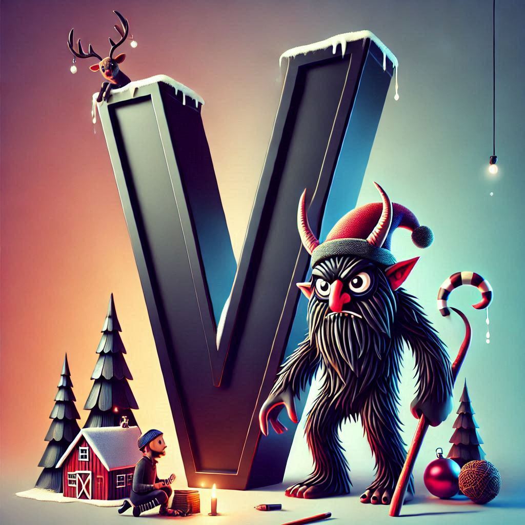 Krampus — letter V