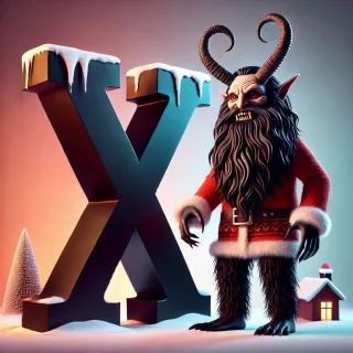Krampus — letter X
