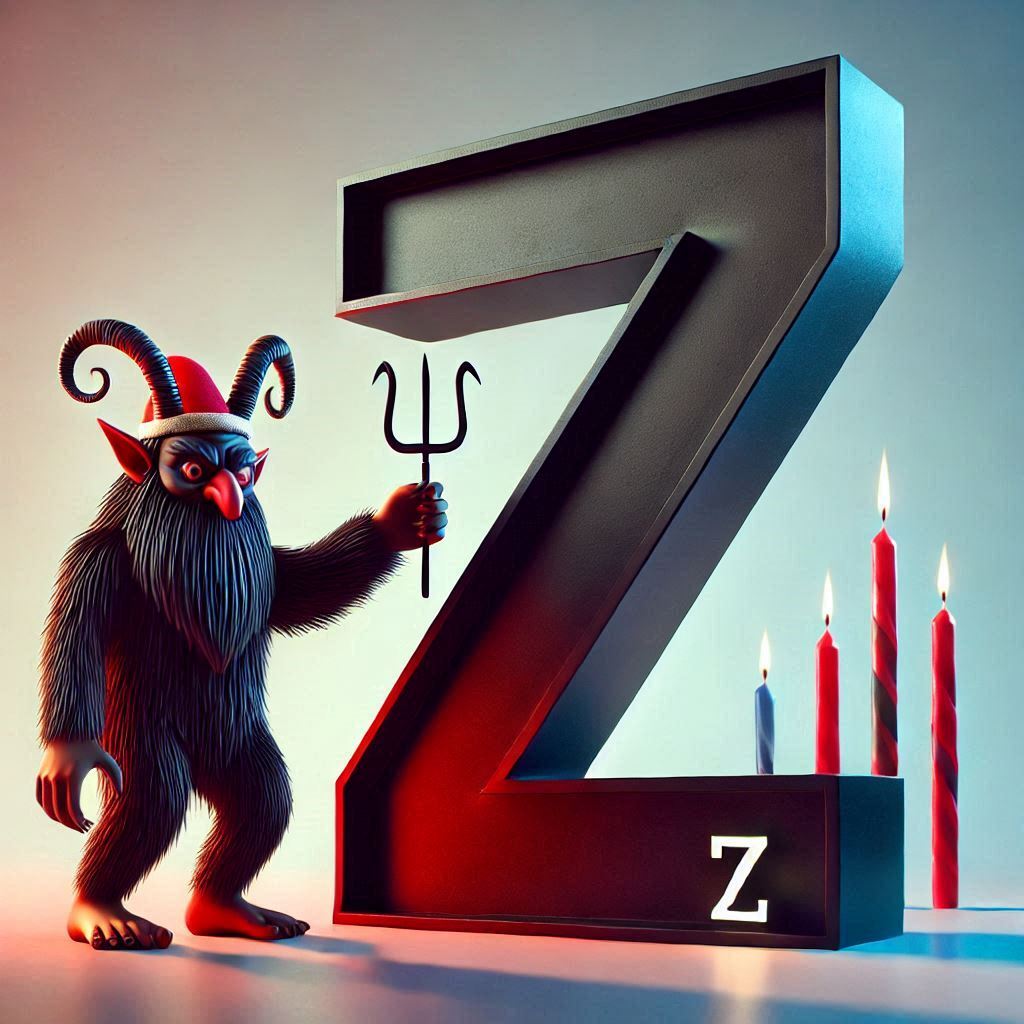 Krampus — letter Z (variant 2)