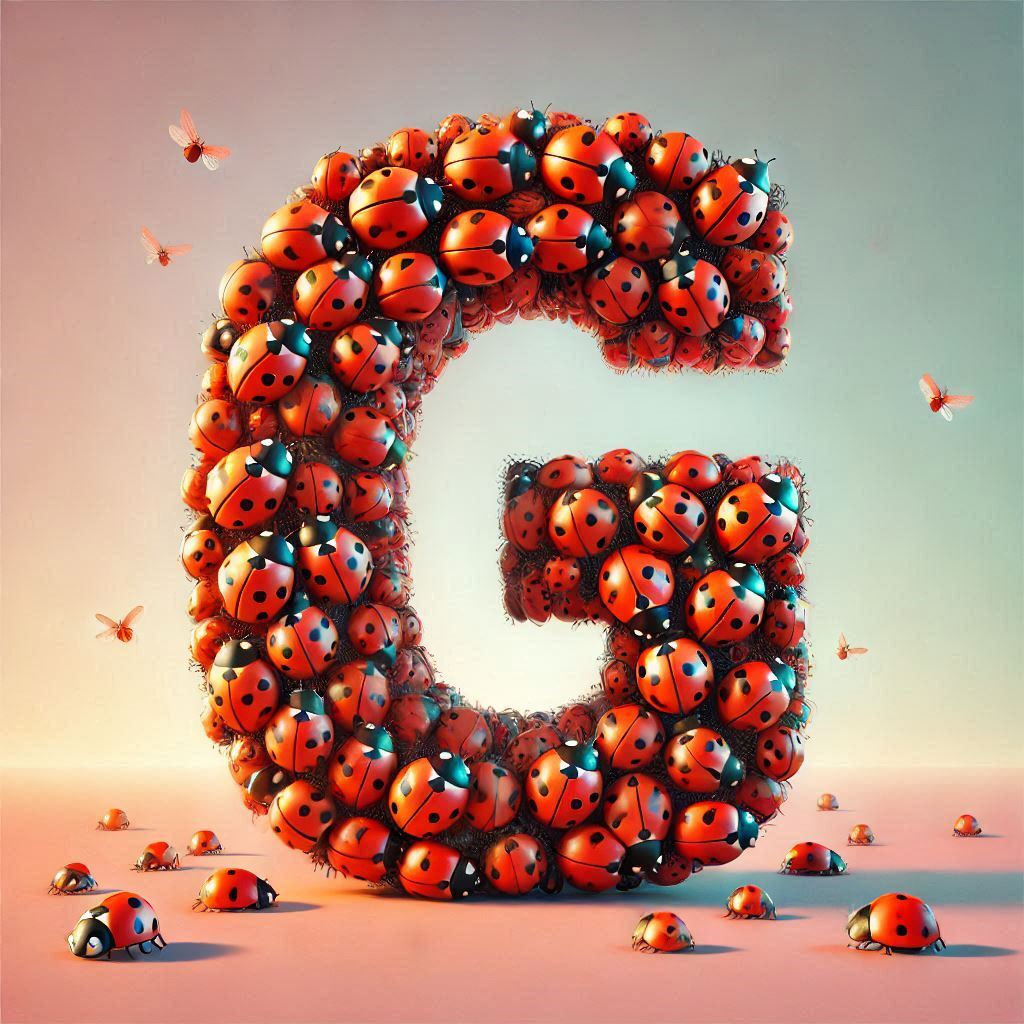 Ladybird 2 — letter G (variant 2)