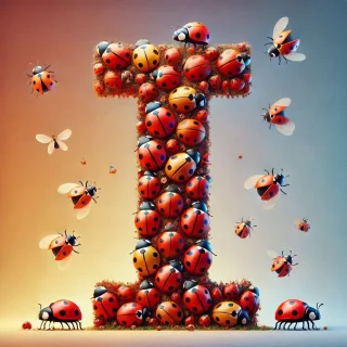 Ladybird 2 — letter I (variant 2)