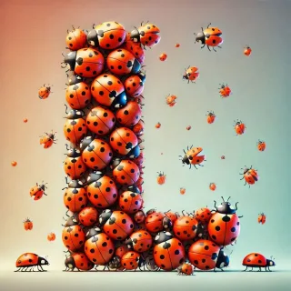 Ladybird 2 — letter L (variant 2)