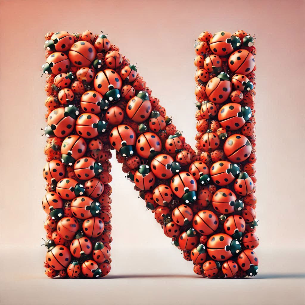 Ladybird 2 — letter N (variant 2)