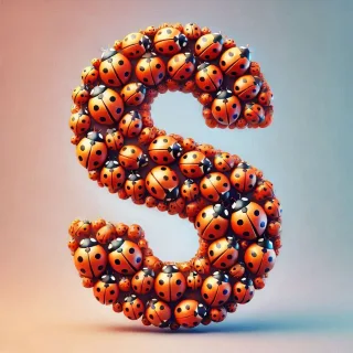 Ladybird 2 — letter S (variant 2)
