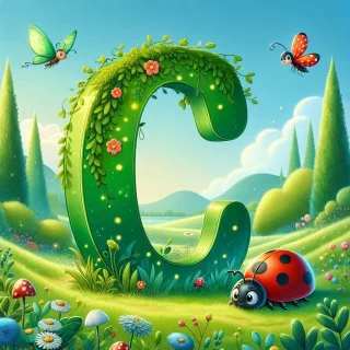 Ladybird 3 — letter C (variant 2)