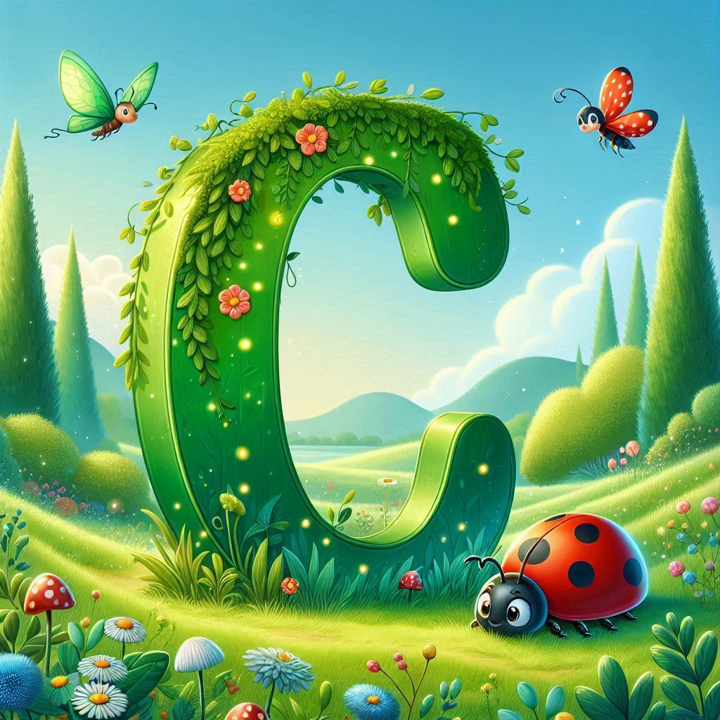 Ladybird 3 — letter C (variant 2)