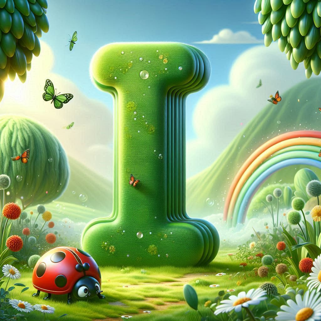 Ladybird 3 — letter I (variant 2)