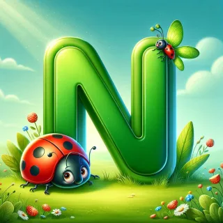 Ladybird 3 — letter N