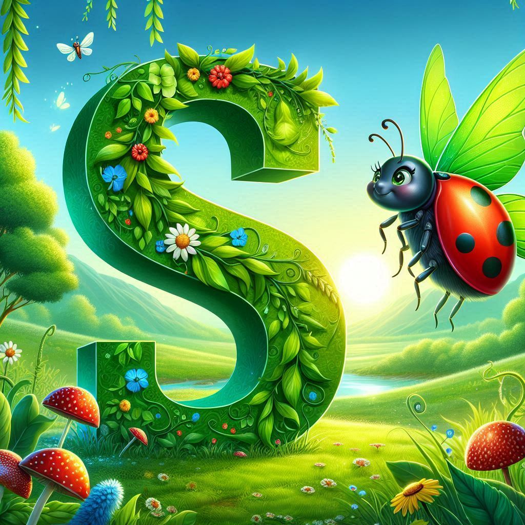 Ladybird 3 — letter S (variant 2)