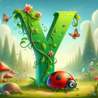 Ladybird 3 — letter Y (variant 2)
