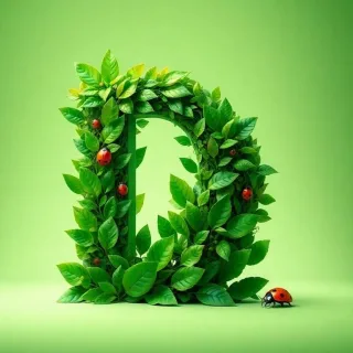 Ladybird — letter D