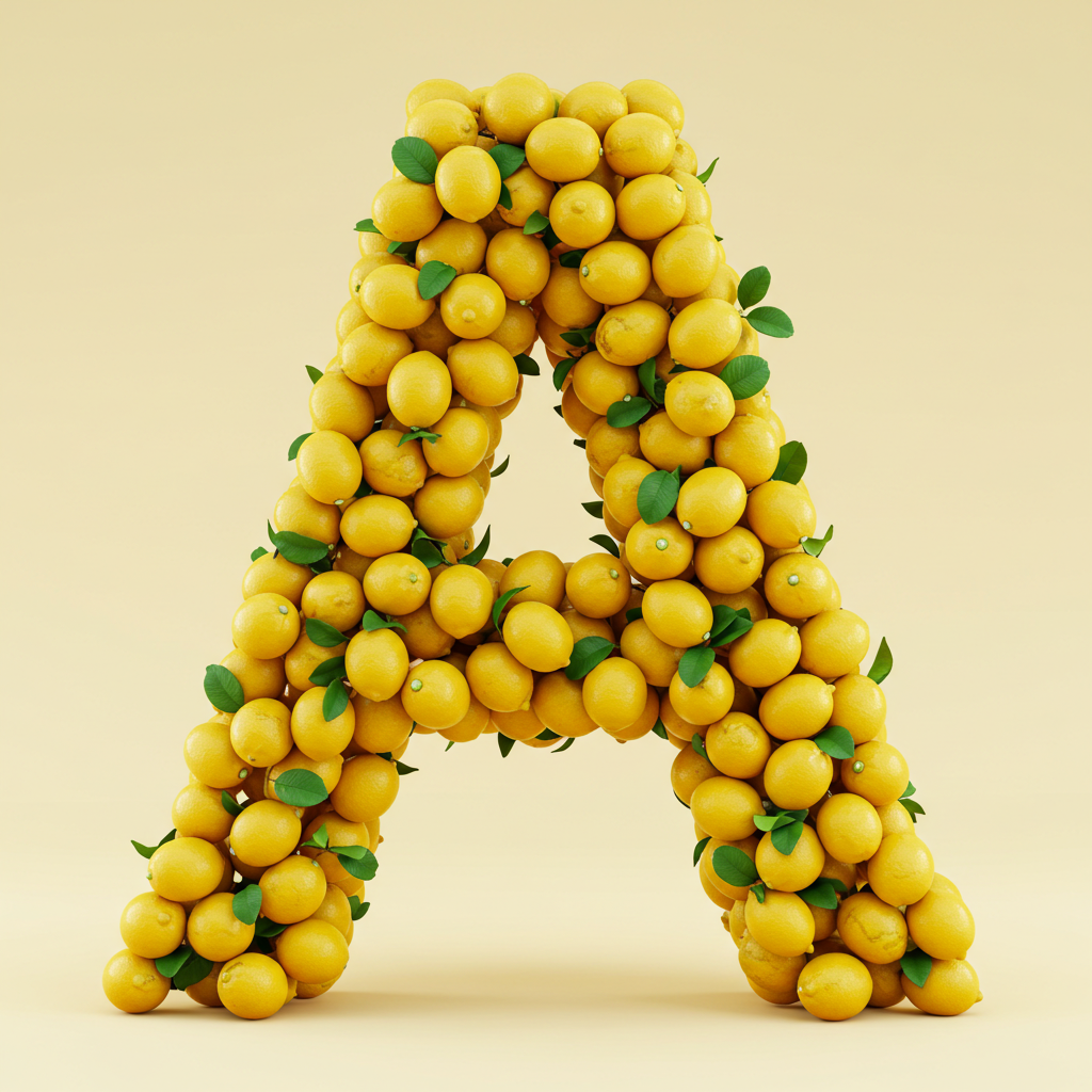 Lemon 2 — letter A (variant 2)