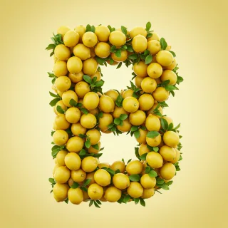 Lemon 2 — letter B (variant 2)