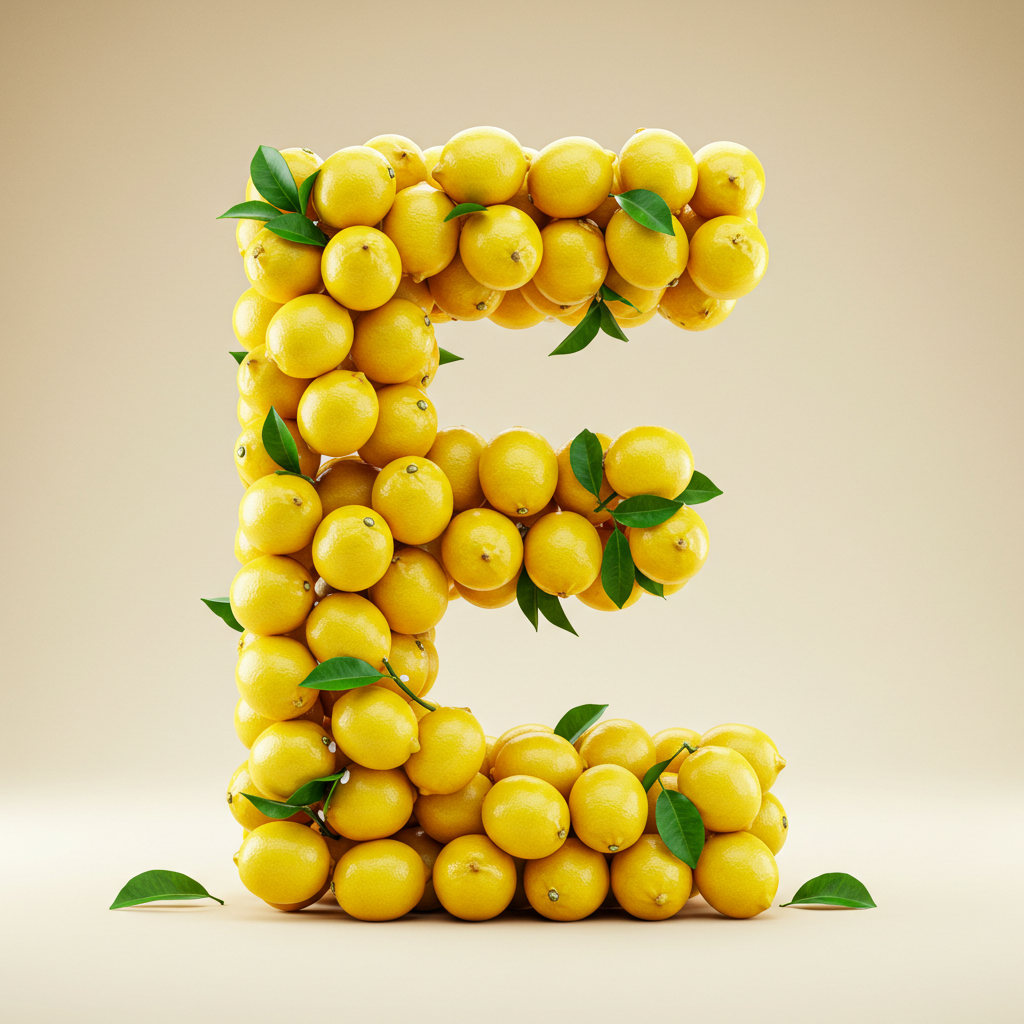 Lemon 2 — letter E (variant 2)