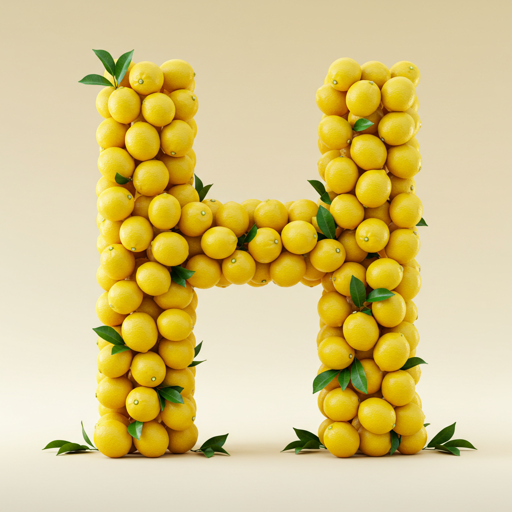 Lemon 2 — letter H (variant 2)